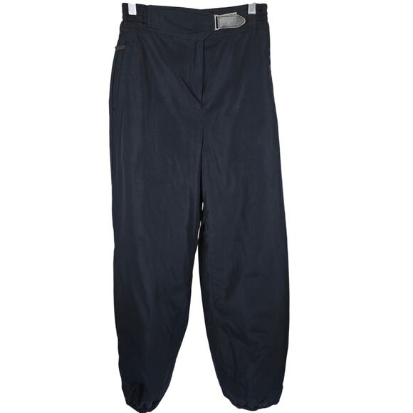 Killy Black Ski SnowBoard Zippered Pockets Ankle Hook Loop Womens Pants 10 - Picture 1 of 5